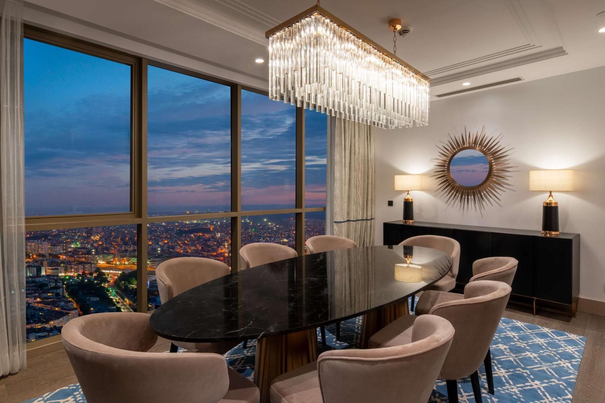 Hilton Mall Of Κωνσταντινούπολη Εξωτερικό φωτογραφία A dining room in a penthouse
